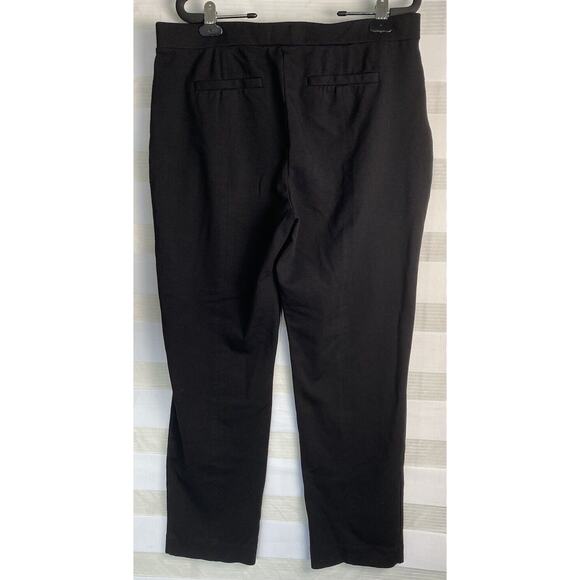 Caffe Marrakesh Black Trousers Pocketed Flat Front Dress Pants Size Large - Picture 6 of 7